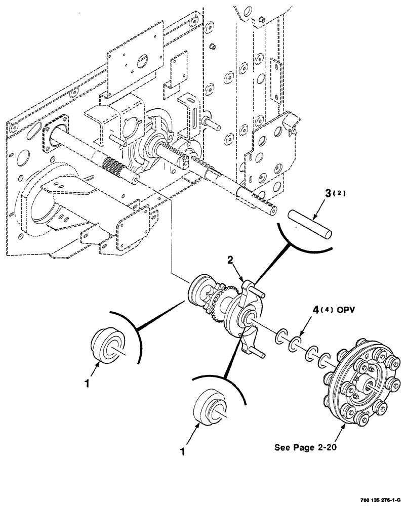 Схема запчастей Case IH RS561 - (02-018) - CLUTCH MOUNTING ASSEMBLY Driveline