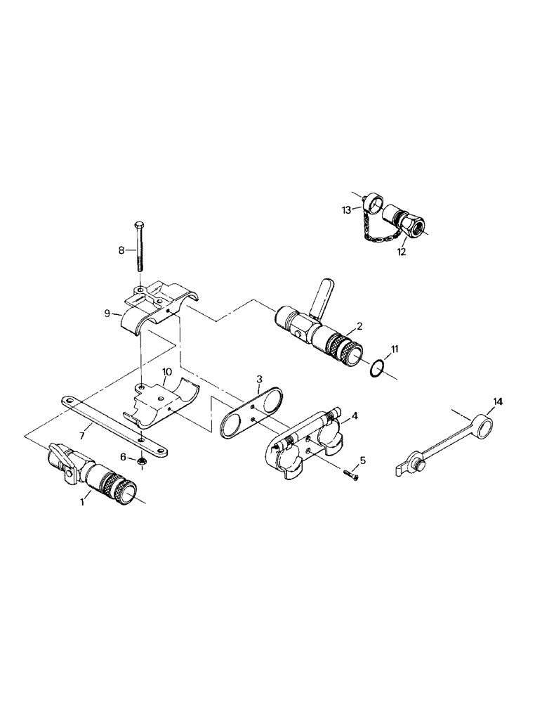 Схема запчастей Case IH KS-280 - (08-19) - HYDRAULIC COUPLER ASSEMBLY (07) - HYDRAULICS