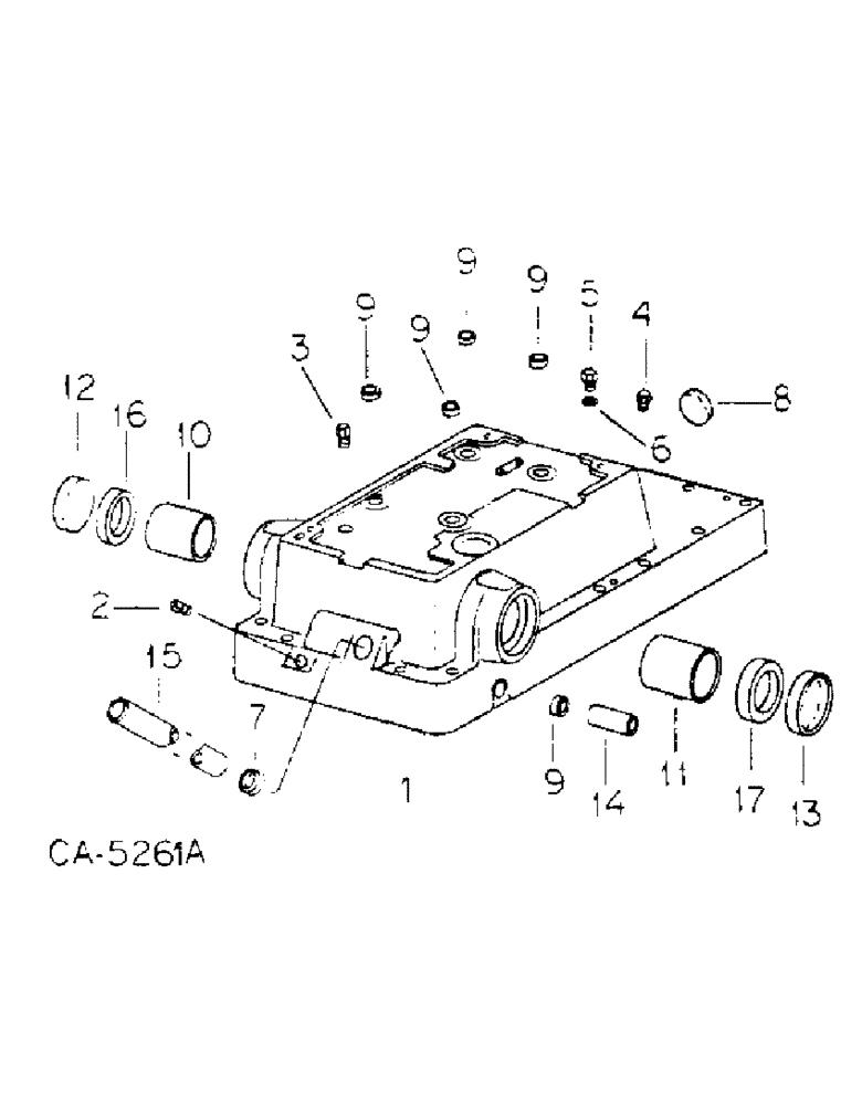 Схема запчастей Case IH 3488 - (07-17) - DRIVE TRAIN, REAR FRAME COVER (04) - Drive Train