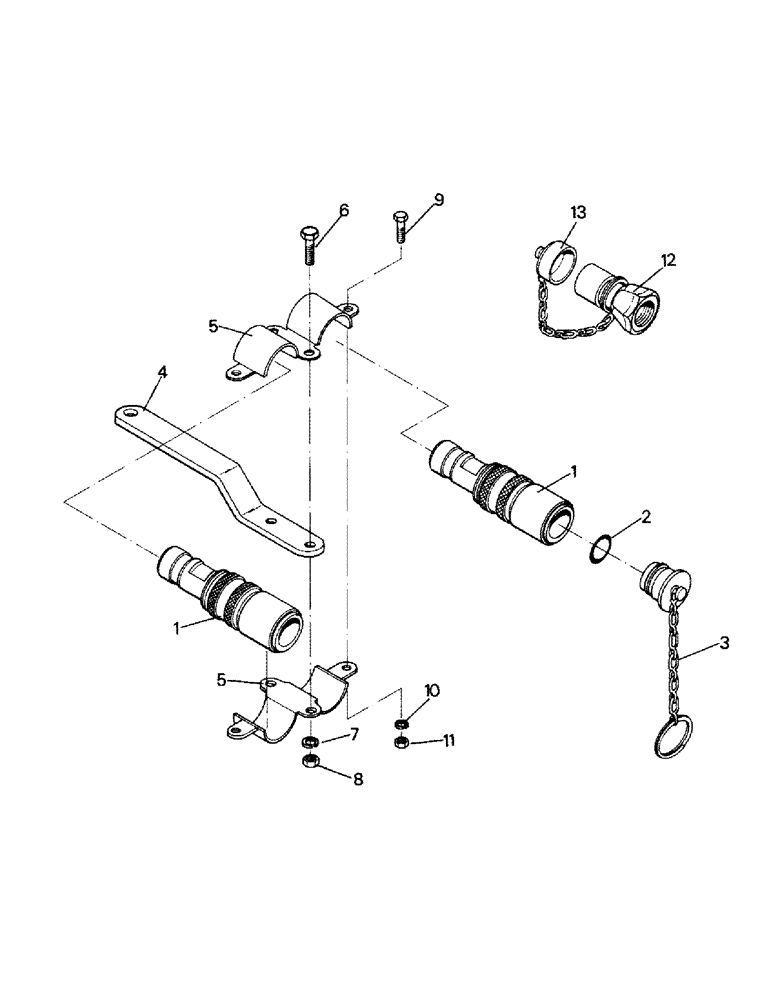 Схема запчастей Case IH RC210 - (08-19) - HYDRAULIC COUPLER (07) - HYDRAULICS
