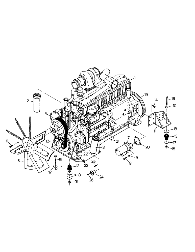 Схема запчастей Case IH STEIGER - (04-02) - ENGINE & ATTACHING PARTS, CAT 3406 ENGINE (04) - Drive Train