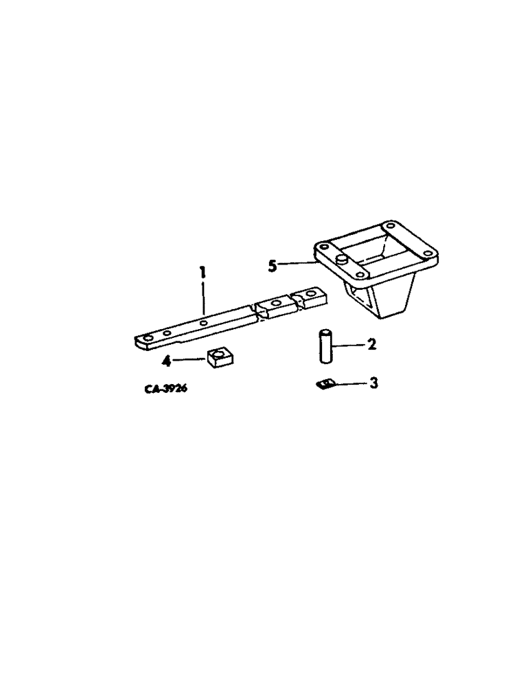 Схема запчастей Case IH 1566 - (09-03[A]) - FRAME, SWINGING DRAWBAR, ONE PIECE, PART OF THREE POINT HITCH ATTACHMENT (12) - FRAME