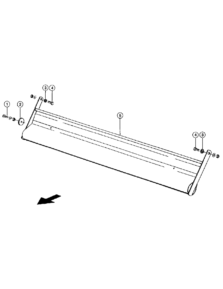 Схема запчастей Case IH 110 - (017) - BAFFLE PLATE, OPTIONAL (12) - PICKUP