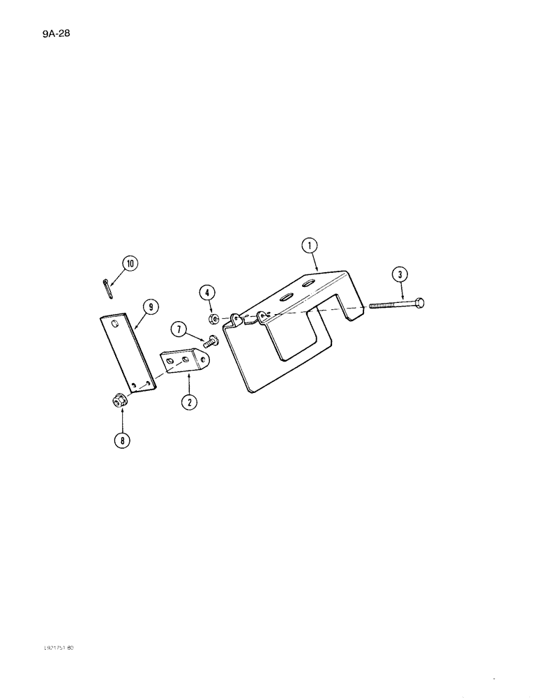 Схема запчастей Case IH 1640 - (9A-28) - FEEDER JACKSHAFT SHIELD, P.I.N. JJC0097191 AND AFTER (13) - FEEDER