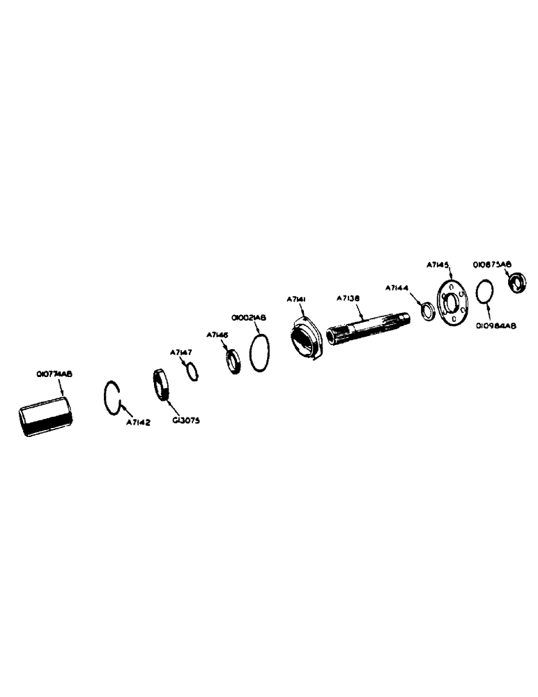 Схема запчастей Case IH 400-SERIES - (103) - CLUTCH SHAFT (06) - POWER TRAIN