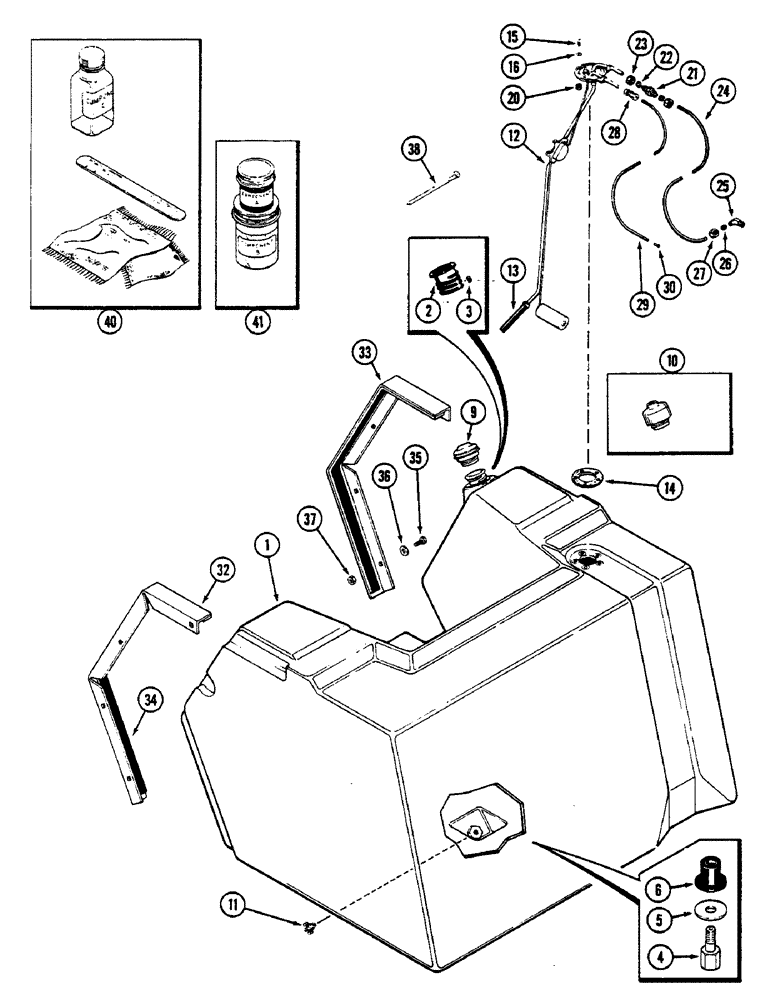 Схема запчастей Case IH 2390 - (3-66) - FUEL TANK AND LINES, 504BDT, DIESEL ENGINE (03) - FUEL SYSTEM