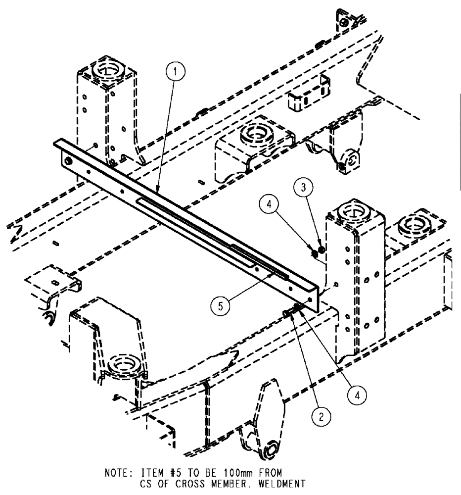 Схема запчастей Case IH TITAN 4520 - (04-015) - BRACKET, LINES GROUP Frame & Suspension