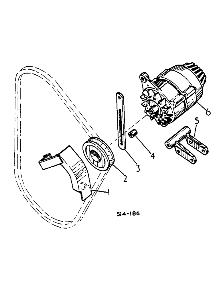 Схема запчастей Case IH 2400 - (08-12) - ALTERNATOR AND CONNECTIONS, UP TO 454/9039 (06) - ELECTRICAL