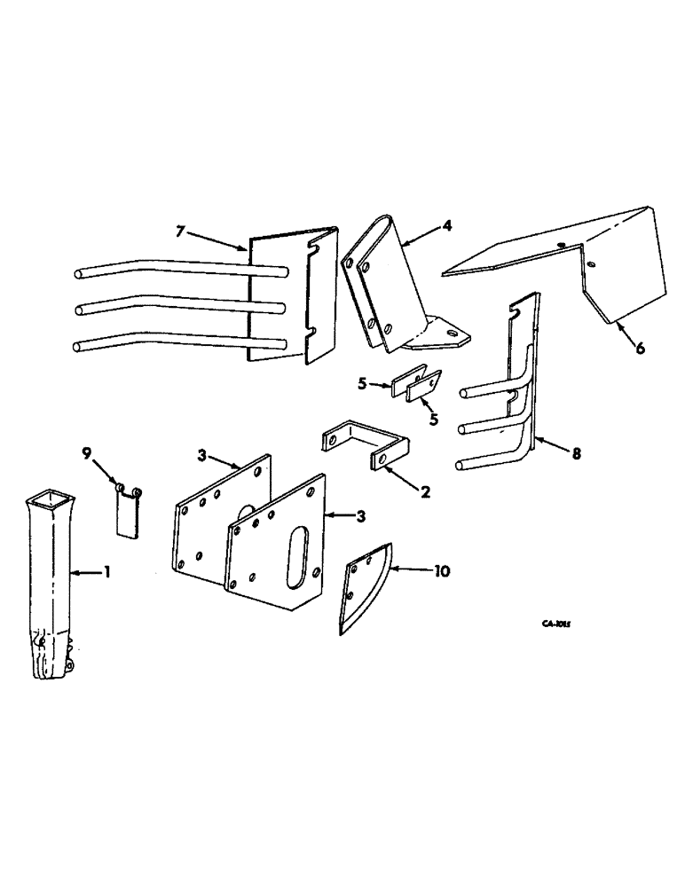 Схема запчастей Case IH 82-SERIES - (B-23) - SIDE PLATES AND SEED TUBES 