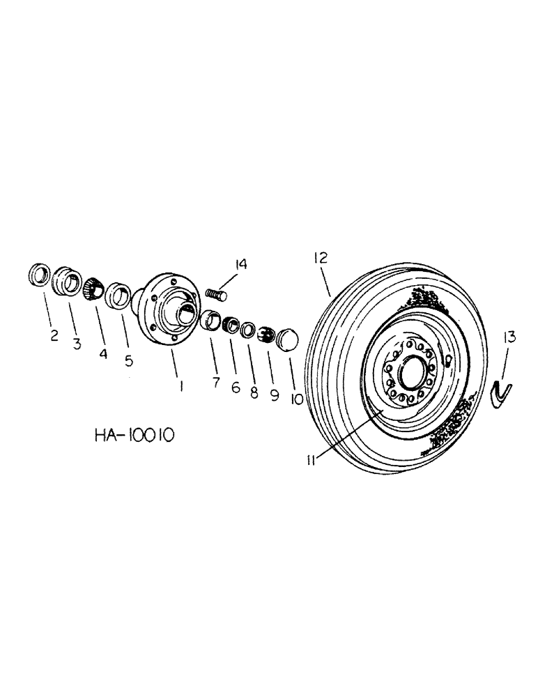 Схема запчастей Case IH 45 - (D-09) - WHEEL AND HUB, WING FRAME 