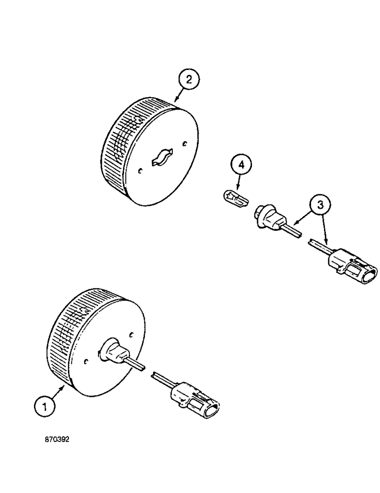 Схема запчастей Case IH 4900 - (4-6) - TAIL LAMP (04) - ELECTRICAL SYSTEMS