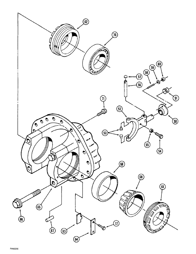 Схема запчастей Case IH 9350 - (6-184) - RIGID AXLE ASSEMBLY, DIFFERENTIAL AND CARRIER WITH LIMITED SLIP, (CONT) (06) - POWER TRAIN