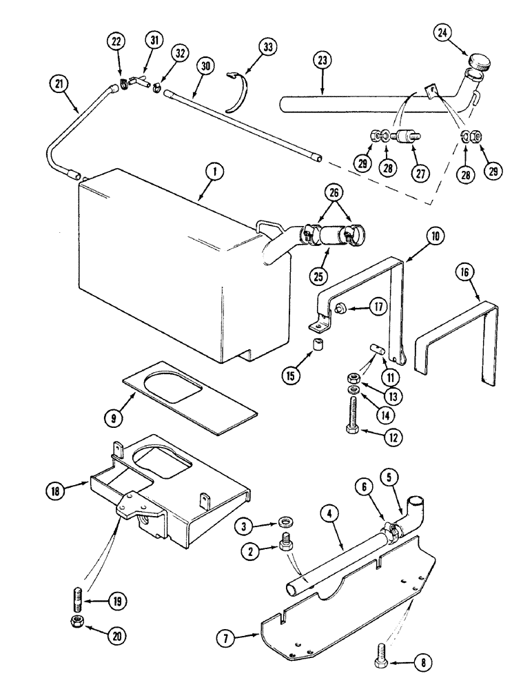 Схема запчастей Case IH 1494 - (3-050) - FUEL TANK - RIGHT HAND, TRACTORS WITH CAB (03) - FUEL SYSTEM