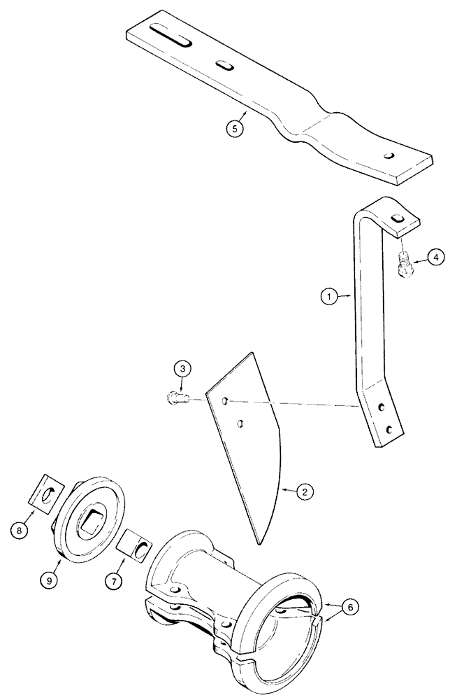 Схема запчастей Case IH 760 - (9-10) - FURROW FILLER AND DISK SCRAPERS, WITH FOUR BOLT RETAINED SPOOL HALF SECTIONS, P.I.N. 27351 AND AFTER (09) - CHASSIS/ATTACHMENTS