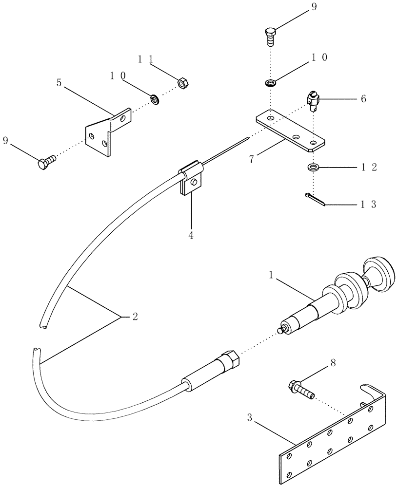 Схема запчастей Case IH PX110 - (03-01) - THROTTLE CONTROL (03) - FUEL SYSTEM