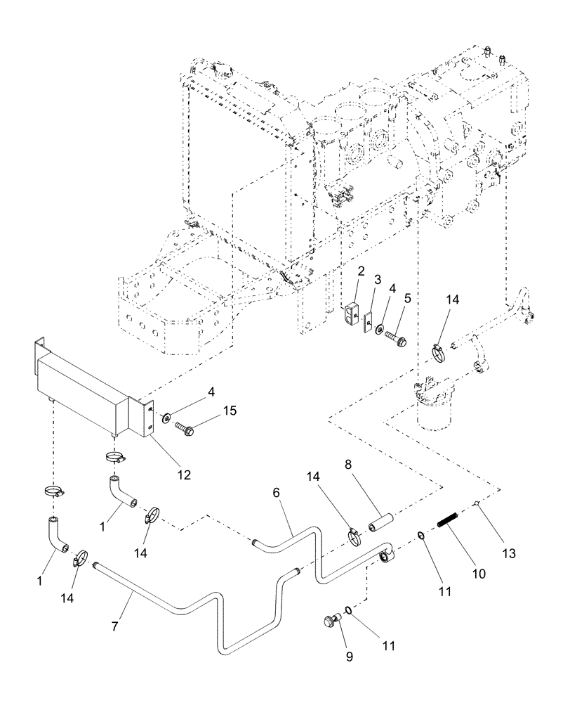 Схема запчастей Case IH DX29 - (02.03) - OIL COOLER, HST (02) - ENGINE EQUIPMENT