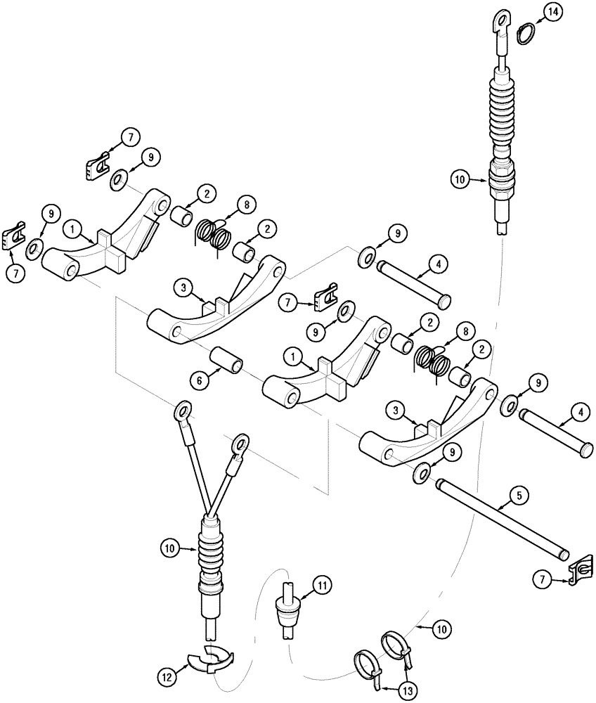 Схема запчастей Case IH CX100 - (06-20) - GEAR SHIFT AND LINKAGE (06) - POWER TRAIN