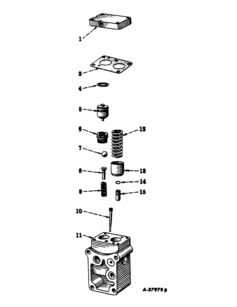 Схема запчастей Case IH 660 - (237) - HYDRAULIC SYSTEM, REGULATOR AND SAFETY VALVE (07) - HYDRAULIC SYSTEM