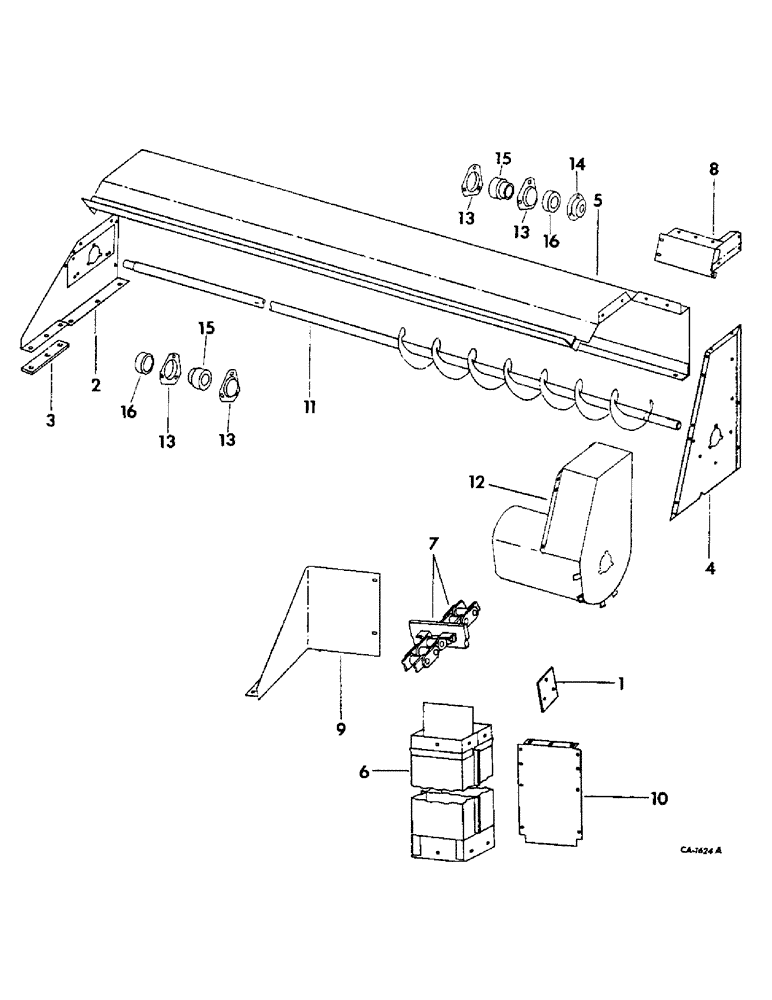 Схема запчастей Case IH 715 - (26-03) - GRAIN TANK, GRAIN TANK RAISED LEVELING AUGER, STANDARD FOR RICE & EDIBLE BEAN, OPTIONAL FOR GRAIN Grain Tank