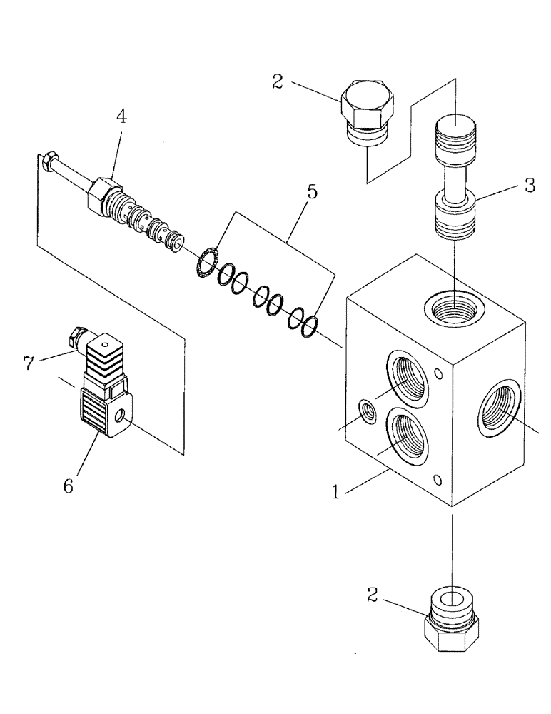 Схема запчастей Case IH AUSTOFT - (B04-05) - HYDRAULIC SOLENOID RELIEF VALVE, OIL COOLER Hydraulic Components & Circuits