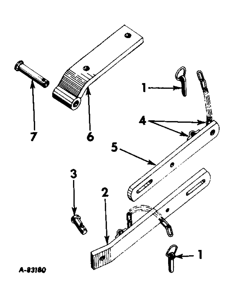 Схема запчастей Case IH B414 - (142) - DRAWBARS AND HITCHES, ADJUSTABLE CHECK LINK ATTACHMENT, TRACTORS W/ THREE POINT LINKAGE Drawbar & Hitches