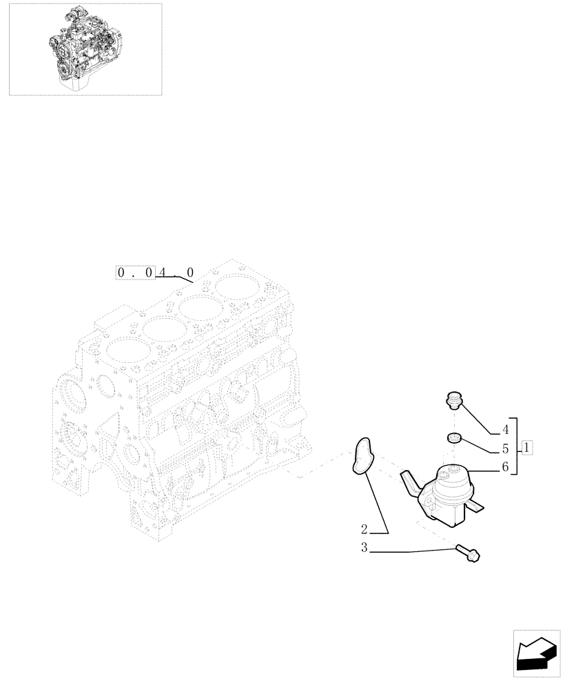 Схема запчастей Case IH F4GE0484C D601 - (0.20.1[01]) - FUEL PUMP (2830121) 