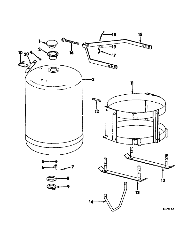 Схема запчастей Case IH LIQUID - (C-03) - LIQUID CHEMICAL FERTILIZERS, LIQUID CHEMICAL TANK AND SUPPORTS 