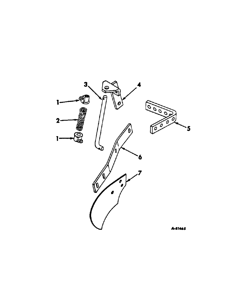 Схема запчастей Case IH 58-SERIES - (P-36[A]) - BLADE COVERING ATTACHMENT, WIDE, ONE PER ROW 