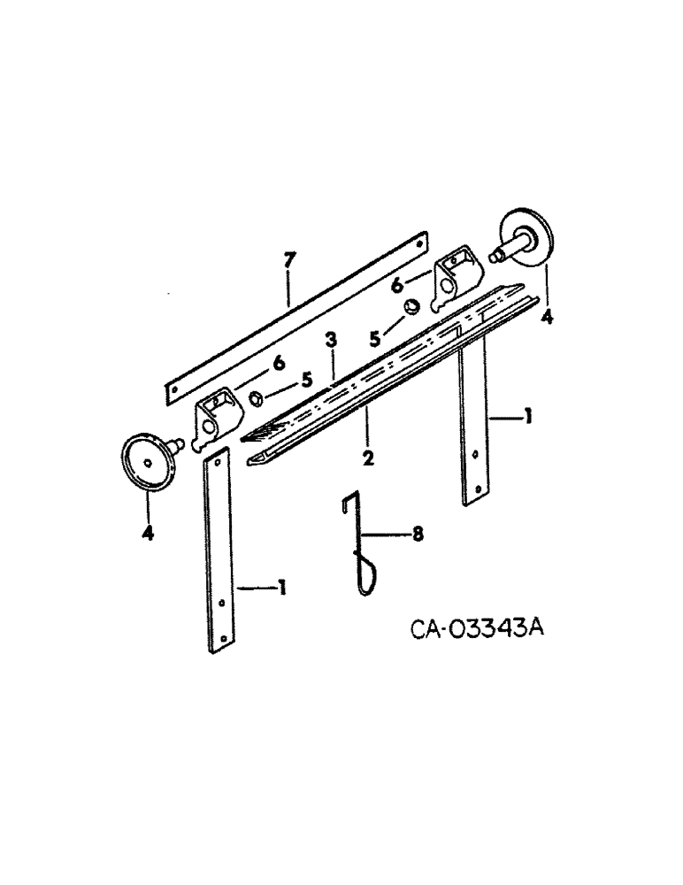 Схема запчастей Case IH 400 - (A-028) - CUT-OFF BRUSH ASSY 