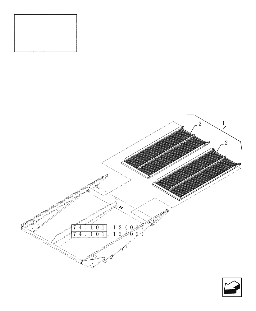 Схема запчастей Case IH 9010 - (74.118.07) - LOWER SIEVE, INTERCHANGEABLE - 9010 (74) - CLEANING