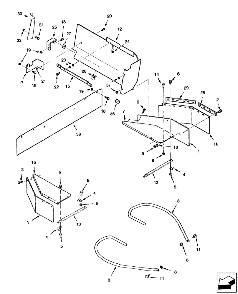 Схема запчастей Case IH 2577 - (88.230.23) - STRAW SPREADER - SHIELDS (88) - ACCESSORIES