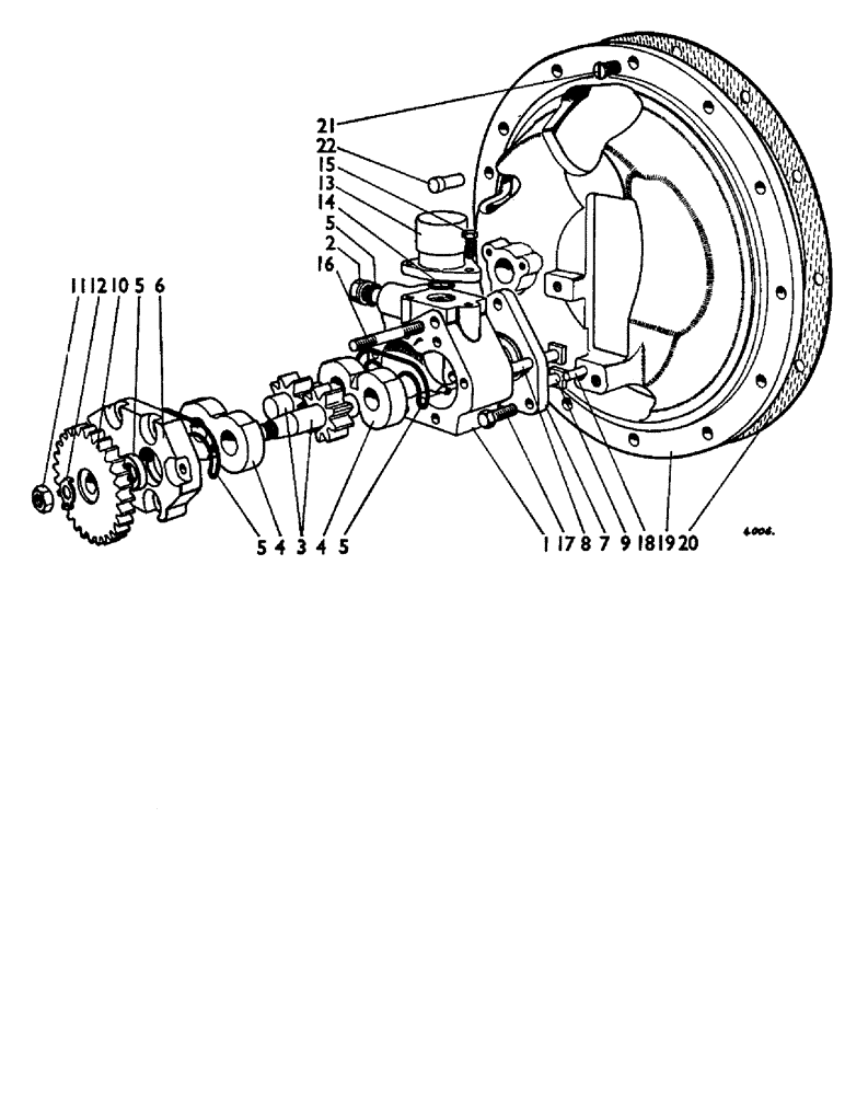 Схема запчастей Case IH 880B - (054) - HYDRAULIC LIFT PUMP, TRACTOR 540166 ONWARD (07) - HYDRAULIC SYSTEM