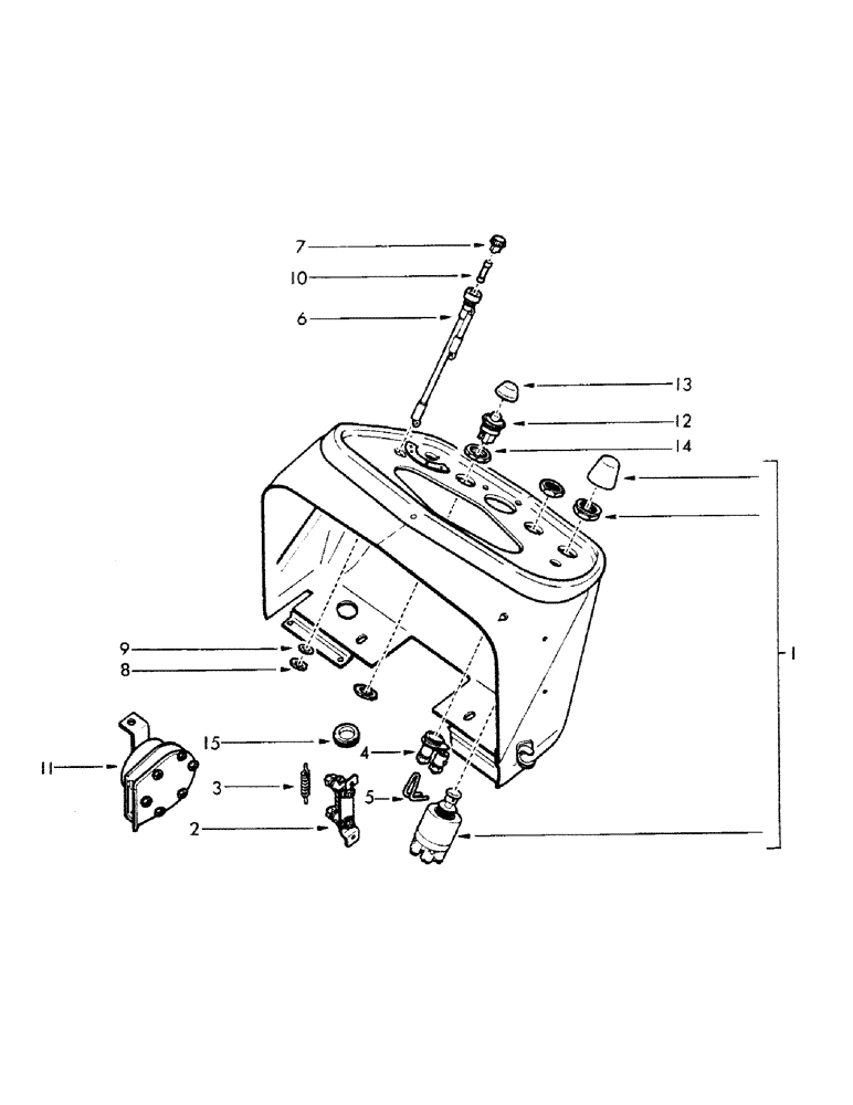 Схема запчастей Case IH FU-267D - (056) - DASHBOARD STARTING DEVICES (04) - ELECTRICAL SYSTEMS