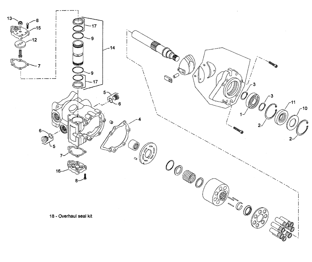 Схема запчастей Case IH PATRIOT XL - (06-027) - WHEEL MOTOR Hydraulic Plumbing