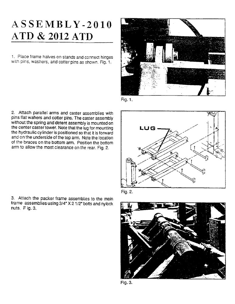 Схема запчастей Case IH 2501 - (09) - ASSEMBLY, 2010 ATD & 2012 ATD 