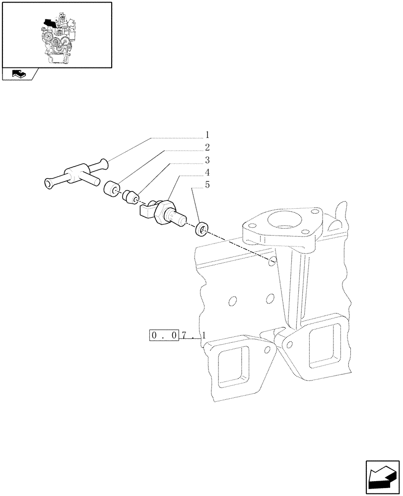 Схема запчастей Case IH FARMALL 65C - (1.19.8) - THERMOSTART (02) - ENGINE EQUIPMENT