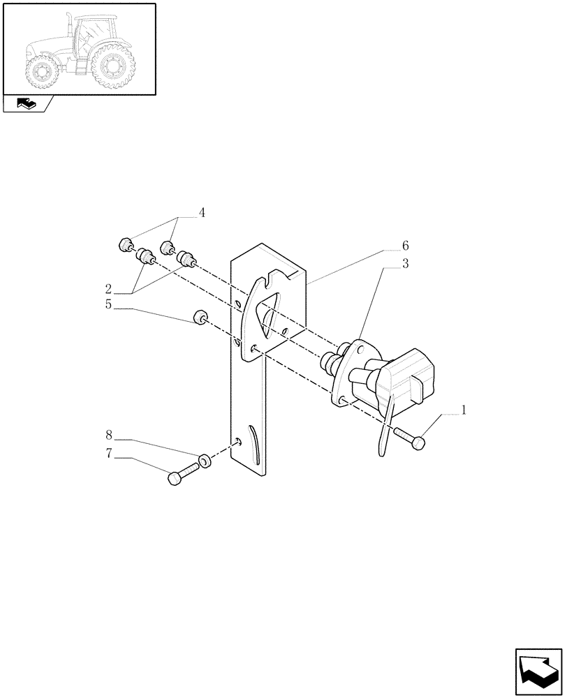 Схема запчастей Case IH PUMA 165 - (1.68.6[12]) - (VAR.170-385/1) PNEUMATIC TRAILER BRAKE (UNIVERSAL) - QUICK HITCH AND PIPES (05) - REAR AXLE