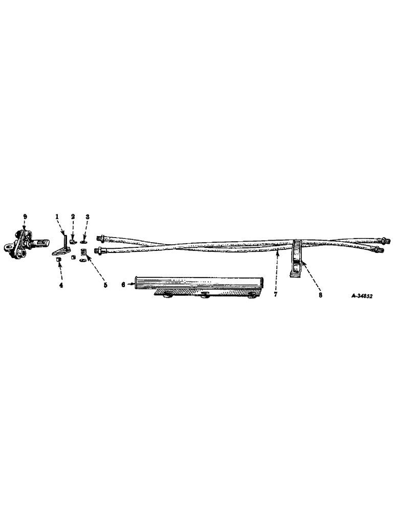 Схема запчастей Case IH FARMALL MDV - (294) - HYDRAULIC SYSTEM, SPECIAL, BREAK-AWAY COUPLING, FRONT SECTION, BRACKET, HOSE & GUIDES (07) - HYDRAULIC SYSTEM