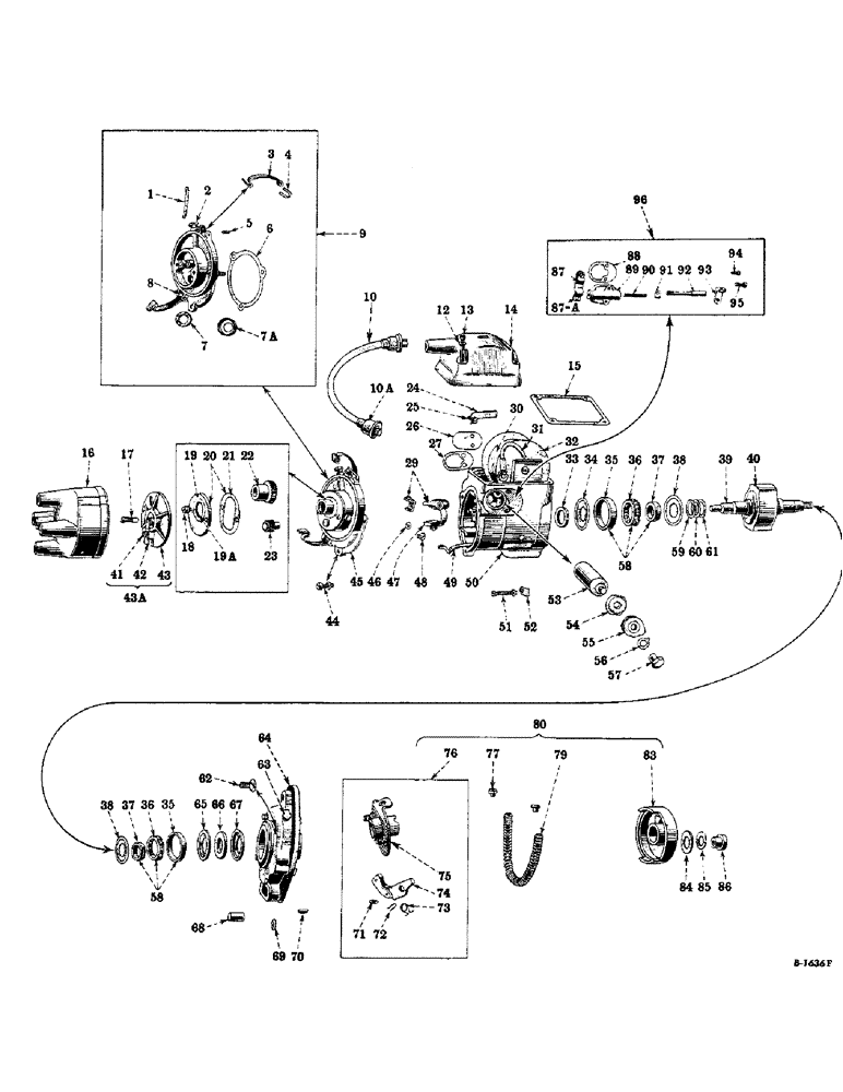 Схема запчастей Case IH FARMALL HV - (042) - ELECTRICAL SYSTEM, MAGNETO, INTERNATIONAL TYPE H-4 (06) - ELECTRICAL SYSTEMS