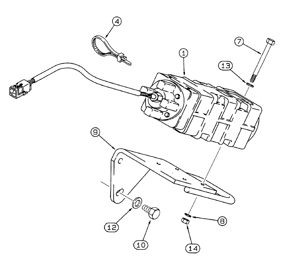 Схема запчастей Case IH 7230 - (4-042) - GROUND SPEED SENSOR (04) - ELECTRICAL SYSTEMS