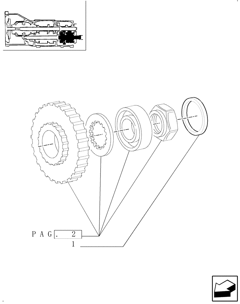 Схема запчастей Case IH MXM140 - (1.32.1[06]) - CENTRAL REDUCTION GEARS (03) - TRANSMISSION