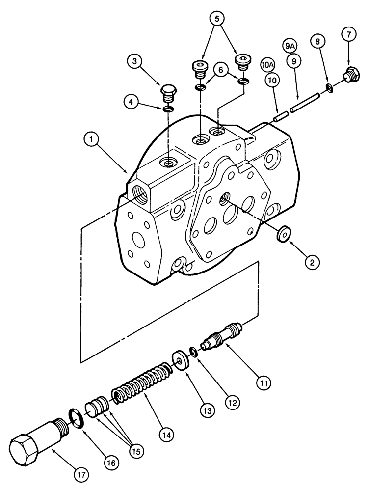 Схема запчастей Case IH CPX620 - (06-10) - TANDEM PUMP ASSEMBLY - HYDROSTATIC (INTERNAL PRESSURE OVERRIDE) (03) - POWER TRAIN