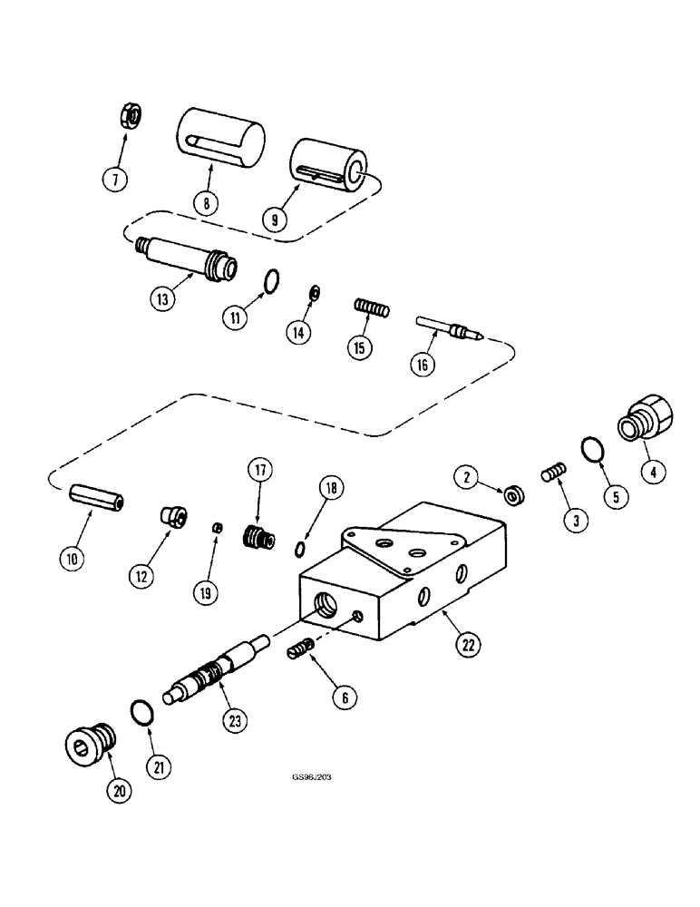 Схема запчастей Case IH 1660 - (8-70) - FEEDER AND SEPARATOR CLUTCH VALVE, CONTROL CONCEPTS (07) - HYDRAULICS