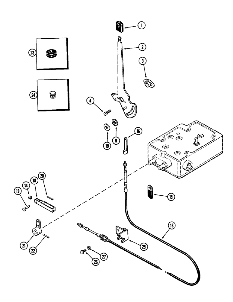 Схема запчастей Case IH 2096 - (8-320) - DEPTH SENSING CONTROL LINKAGE (08) - HYDRAULICS