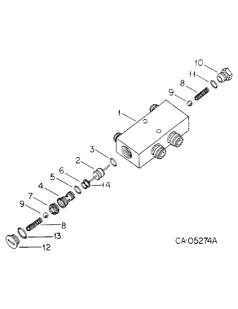 Схема запчастей Case IH 4786 - (10-26) - HYDRAULICS, ALTERNATING CHECK VALVE (07) - HYDRAULICS