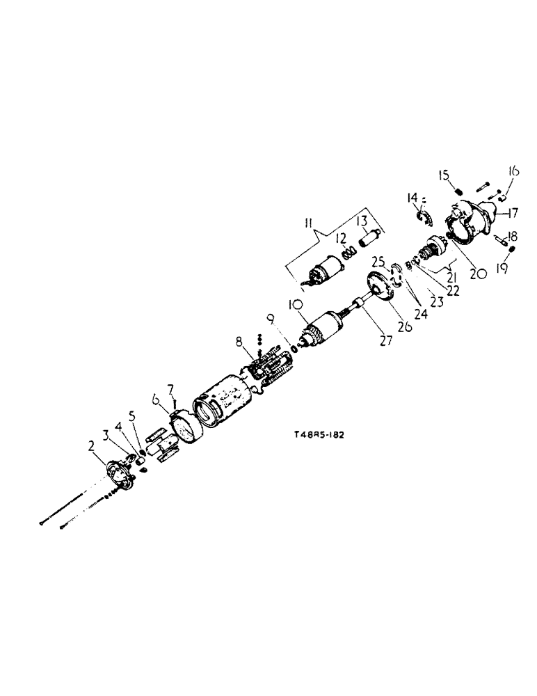 Схема запчастей Case IH 2350 - (3-08) - STARTER MOTOR, DIESEL (04) - ELECTRICAL SYSTEMS