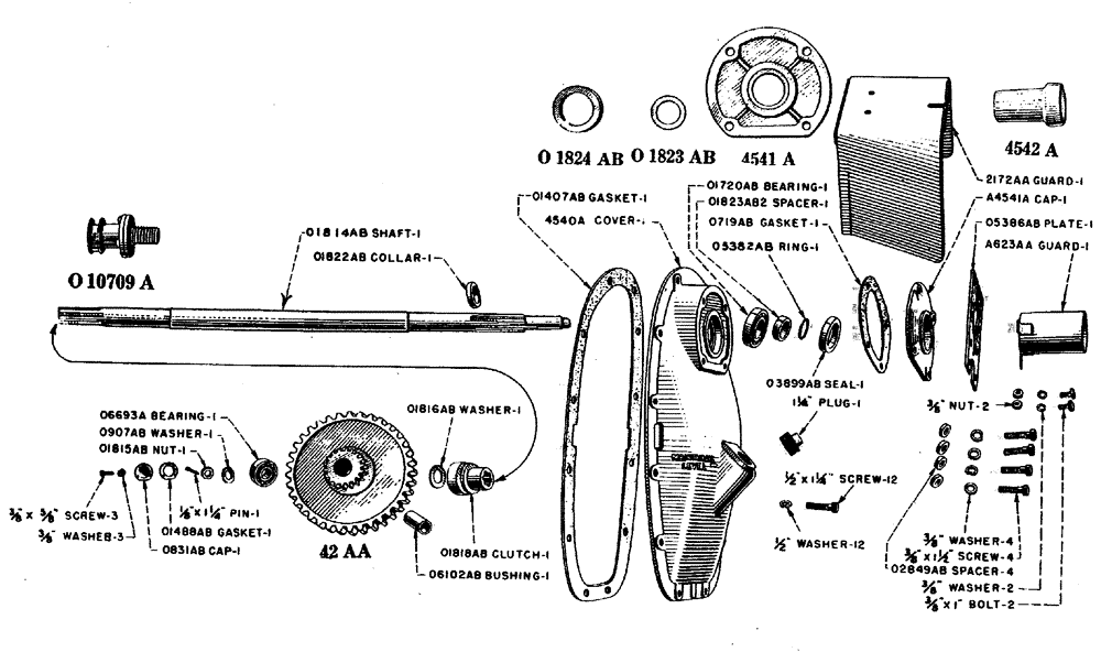 Схема запчастей Case IH L-SERIES - (082) - POWER TAKE-OFF WITH SHORT SHAFT (06) - POWER TRAIN