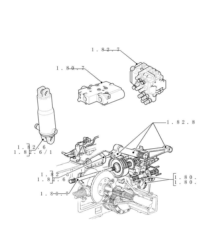 Схема запчастей Case IH PUMA 210 - (1.80.0) - SEC. 07 - HYDRAULICS (07) - HYDRAULIC SYSTEM
