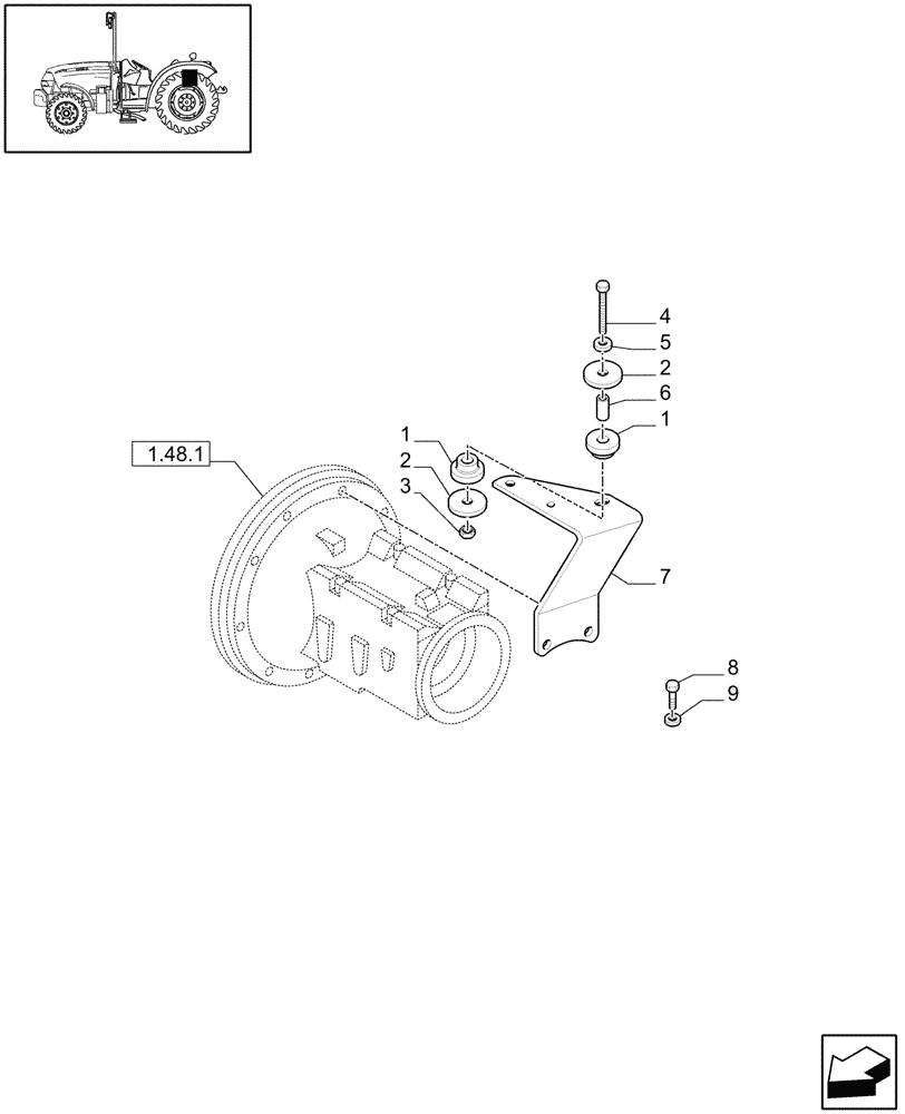 Схема запчастей Case IH JX1095N - (1.87.0[03]) - MUDGUARDS AND FOOTBOARDS - L/CAB (08) - SHEET METAL