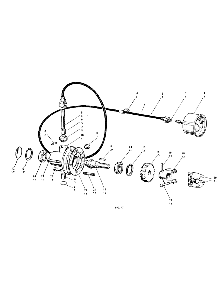 Схема запчастей Case IH 950 - (050) - GOVERNOR WITH TRACTORMETER (02) - ENGINE